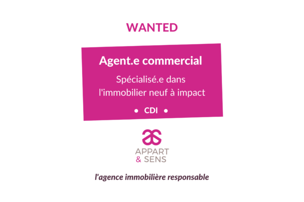 Wanted : agent commercial immobilier